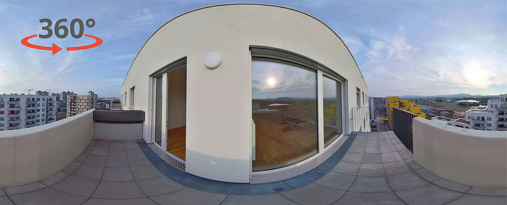 Erleben Sie jetzt Mischek Wohnungen in interaktiven 360° Rundgängen.