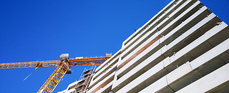 Der Baufortschritt des Mischek Wohnbauprojekts HOCHH(IN)AUS - Ein grünes Juwel am Wienerberg.