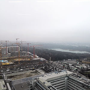 Blick auf das Baufeld am Wienerberg.