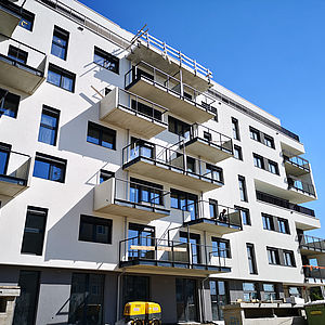 Die Baustelle des Wohnbauprojekts in der Czeikestraße 6 in Wien Favoriten.