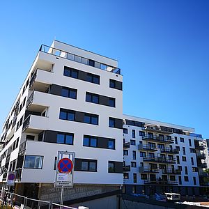 Die Baustelle des Wohnbauprojekts in der Czeikestraße 6 in Wien Favoriten.