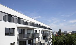 Die Wohnhausanlage bietet Eigentumswohnungen in Wien 10, Czeikestraße 6 im Mischek Wohnbauprojekt Viola Park