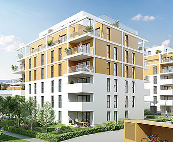 Ansicht: Parkapartments Montleart: Wohnen in Breitensee