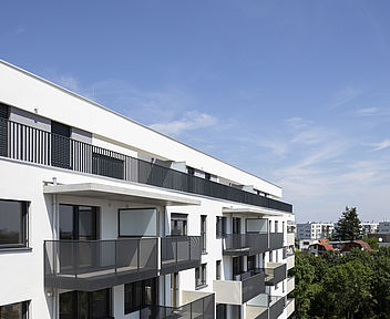 Die Wohnhausanlage bietet Eigentumswohnungen in Wien 10, Czeikestraße 6 im Mischek Wohnbauprojekt Viola Park