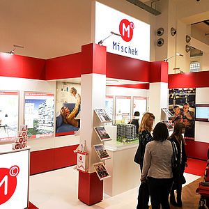 Der Mischek Messestand auf der Erste Wohnmesse 2019 im MAK.