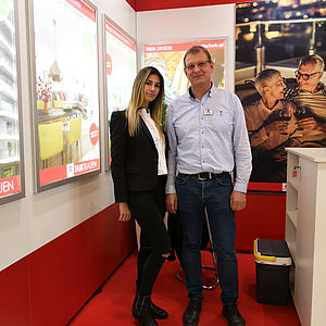 Das Mischek Beratungsteam auf der Erste Wohnmesse 2019 in der Weiskirchnerstraße.