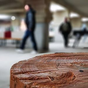 In der Garage der Wohnhausanlage am Wienerberg wurde ein Catering organisiert.
