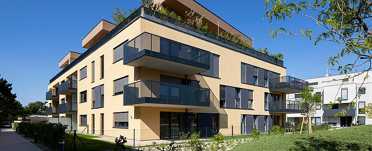 Grüner Lebensraum am Muliarplatz - Mischek-Wohnhaus in der Kugelmanngasse