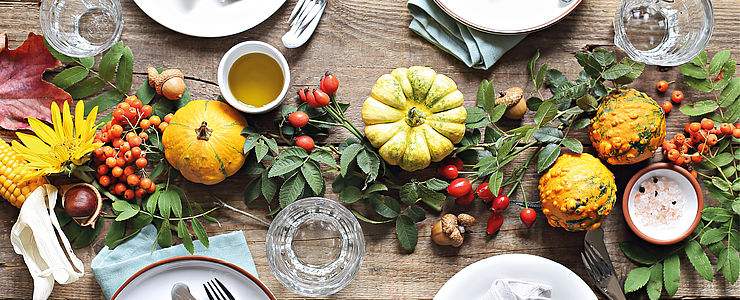 Einfache Herbstdekoration zum selbst machen.