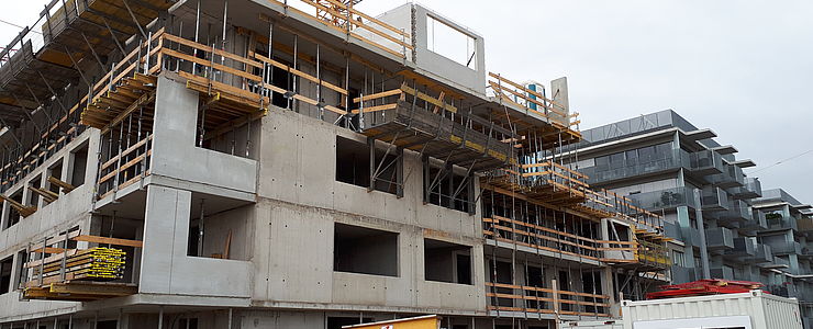 Baufortschritt Eigentumswohnungen Wien 