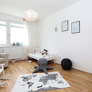 Kinderzimmer in der Mischek Musterwohnung im Helene-Thimig-Weg in Wien-Liesing.