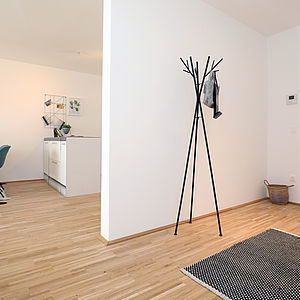 Der Gang in der Mischek Musterwohnung in der Czeikestraße 6 in Wien 10.