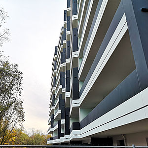 Das Neubauprojekt HOCHH(IN)AUS in Wien 10 von Mischek Bauträger.