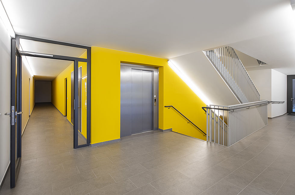 Das Wohnhaus in der Carlbergergasse 97 in Wien 23, Liesing.